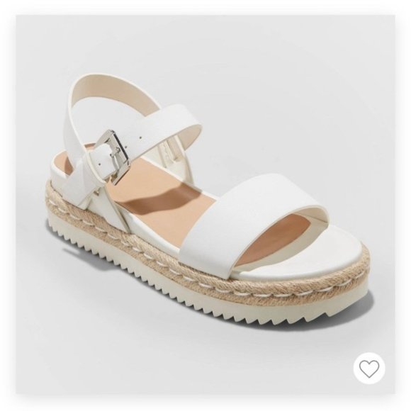 a new day Shoes - A New Day Rianne Espadrille Ankle Strap Sandals Size 9.5 NWT